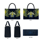 Personalized North Queensland Cowboys Leather Bag Polynesian Tribal Pattern Style