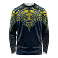 Personalized North Queensland Cowboys Long Sleeve Shirt Polynesian Tribal Pattern Style