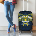 Personalized North Queensland Cowboys Luggage Cover Polynesian Tribal Pattern Style
