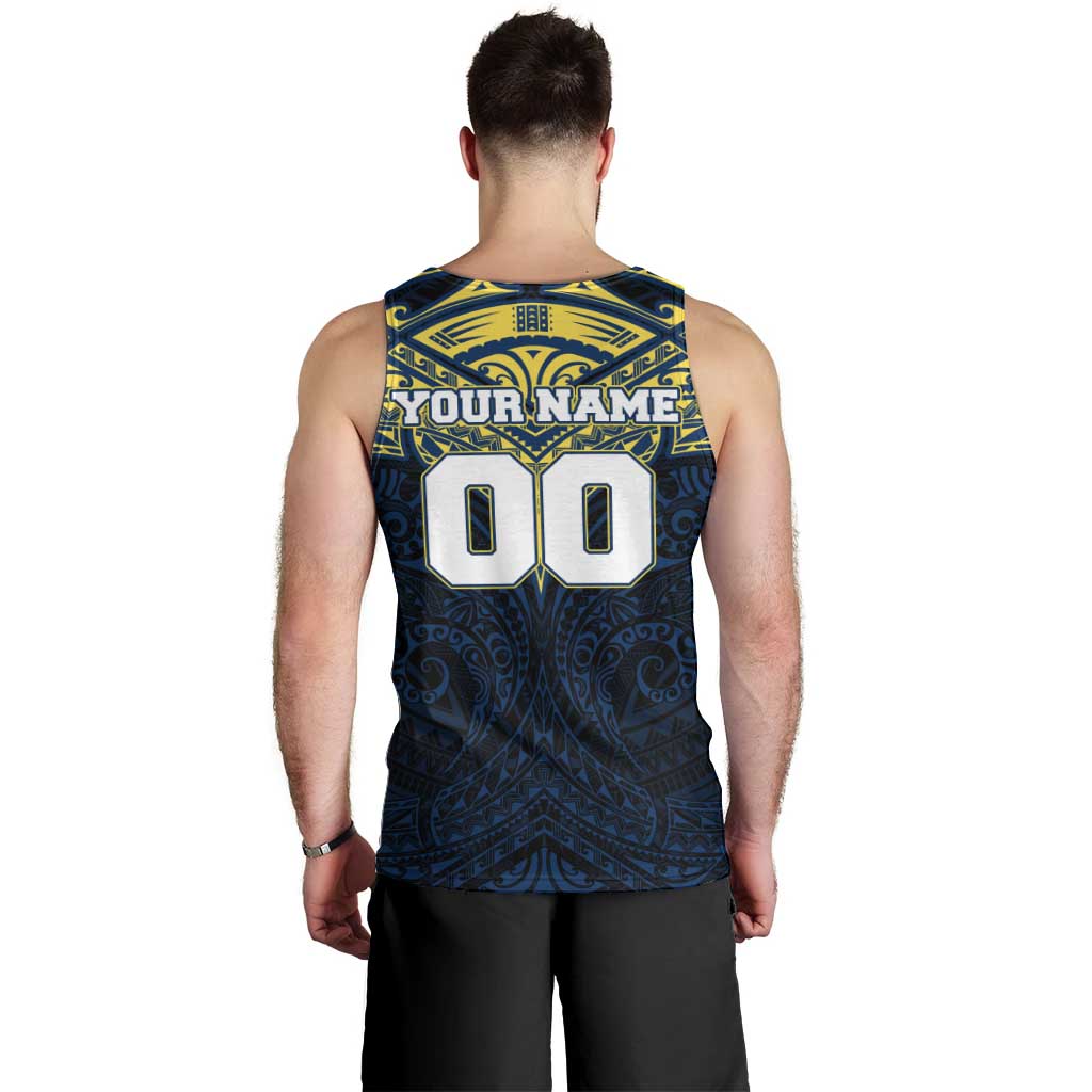 Personalized North Queensland Cowboys Men Tank Top Polynesian Tribal Pattern Style