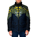 Personalized North Queensland Cowboys Padded Jacket Polynesian Tribal Pattern Style