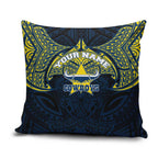 Personalized North Queensland Cowboys Pillow Cover Polynesian Tribal Pattern Style