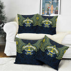 Personalized North Queensland Cowboys Pillow Cover Polynesian Tribal Pattern Style