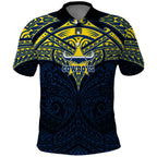 Personalized North Queensland Cowboys Polo Shirt Polynesian Tribal Pattern Style