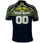 Personalized North Queensland Cowboys Polo Shirt Polynesian Tribal Pattern Style