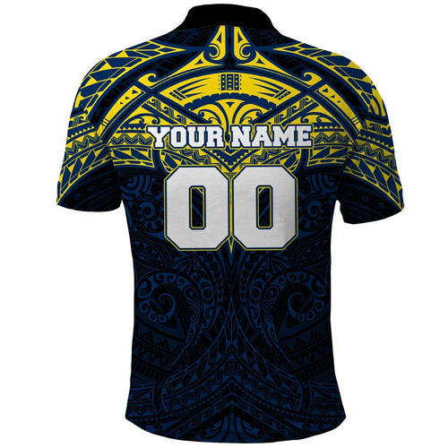 Personalized North Queensland Cowboys Polo Shirt Polynesian Tribal Pattern Style