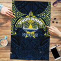 Personalized North Queensland Cowboys Puzzle Polynesian Tribal Pattern Style