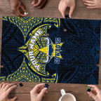 Personalized North Queensland Cowboys Puzzle Polynesian Tribal Pattern Style