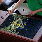 Personalized North Queensland Cowboys Puzzle Polynesian Tribal Pattern Style