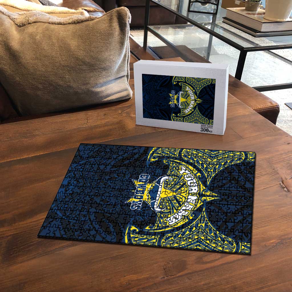 Personalized North Queensland Cowboys Puzzle Polynesian Tribal Pattern Style