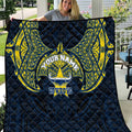 Personalized North Queensland Cowboys Quilt Polynesian Tribal Pattern Style