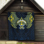 Personalized North Queensland Cowboys Quilt Polynesian Tribal Pattern Style