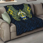 Personalized North Queensland Cowboys Quilt Polynesian Tribal Pattern Style