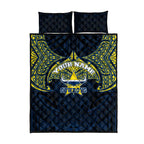 Personalized North Queensland Cowboys Quilt Bed Set Polynesian Tribal Pattern Style