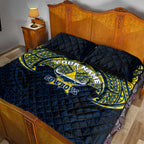 Personalized North Queensland Cowboys Quilt Bed Set Polynesian Tribal Pattern Style