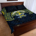 Personalized North Queensland Cowboys Quilt Bed Set Polynesian Tribal Pattern Style