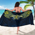 Personalized North Queensland Cowboys Sarong Polynesian Tribal Pattern Style