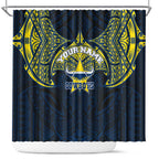 Personalized North Queensland Cowboys Shower Curtain Polynesian Tribal Pattern Style