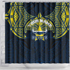 Personalized North Queensland Cowboys Shower Curtain Polynesian Tribal Pattern Style