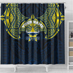 Personalized North Queensland Cowboys Shower Curtain Polynesian Tribal Pattern Style