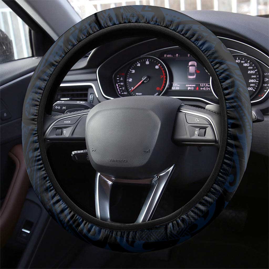 North Queensland Cowboys Steering Wheel Cover Polynesian Tribal Pattern Style
