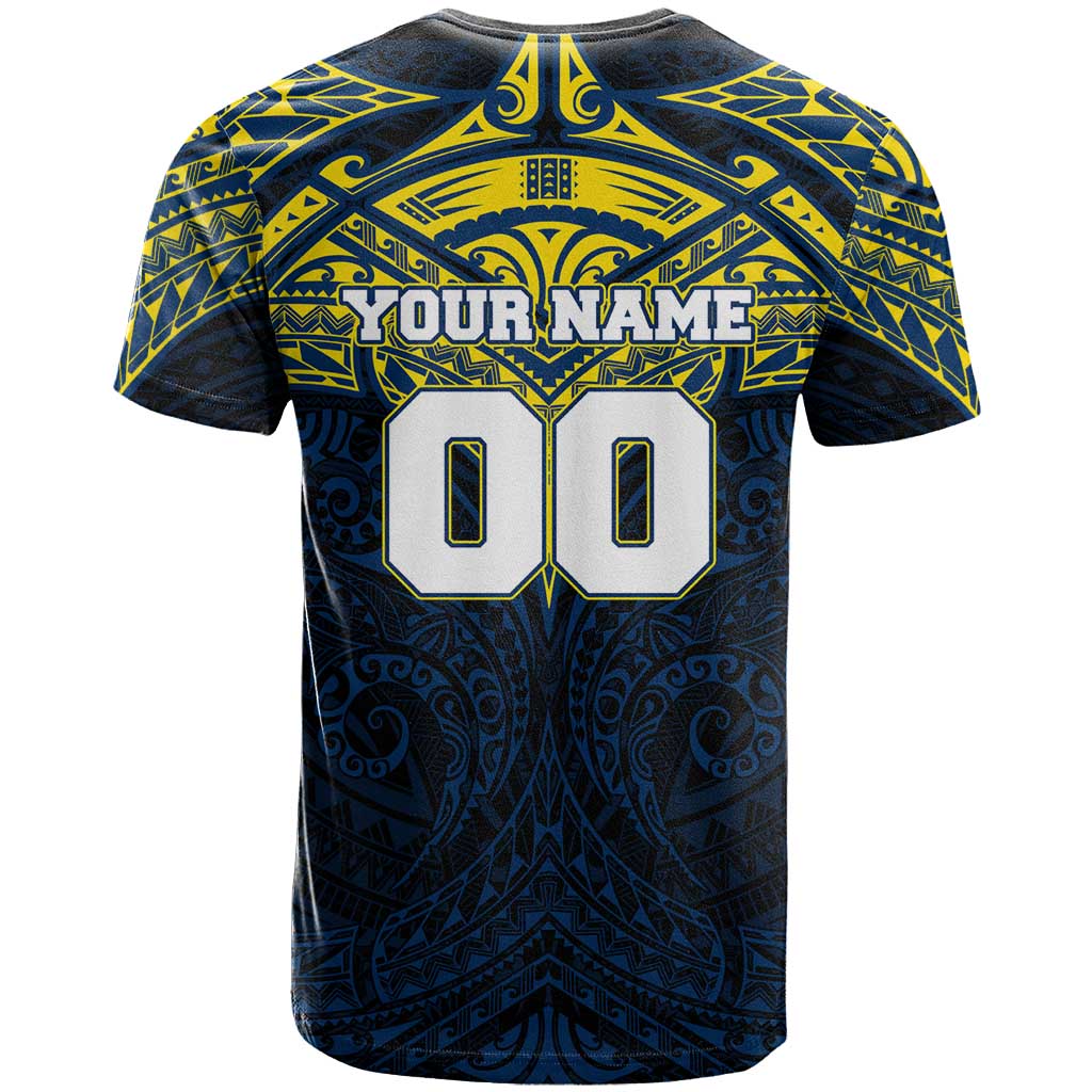 Personalized North Queensland Cowboys T Shirt Polynesian Tribal Pattern Style