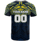 Personalized North Queensland Cowboys T Shirt Polynesian Tribal Pattern Style