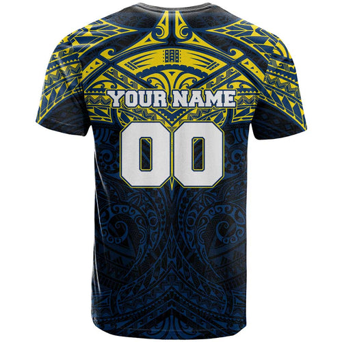 Personalized North Queensland Cowboys T Shirt Polynesian Tribal Pattern Style