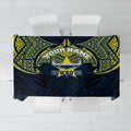 Personalized North Queensland Cowboys Tablecloth Polynesian Tribal Pattern Style