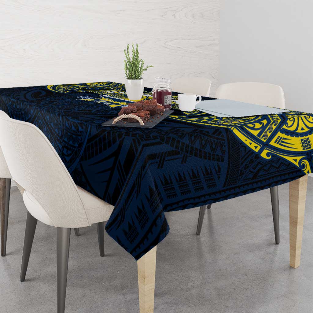 Personalized North Queensland Cowboys Tablecloth Polynesian Tribal Pattern Style