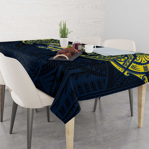 Personalized North Queensland Cowboys Tablecloth Polynesian Tribal Pattern Style