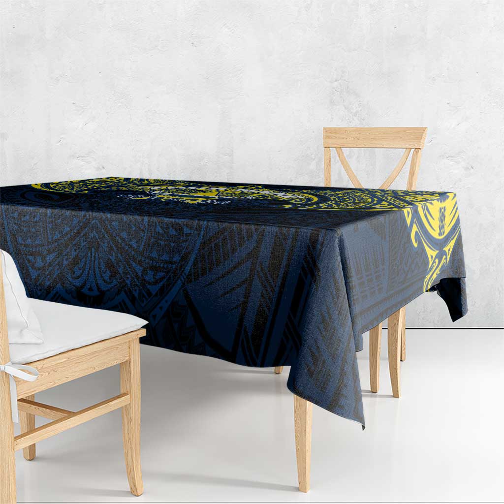 Personalized North Queensland Cowboys Tablecloth Polynesian Tribal Pattern Style