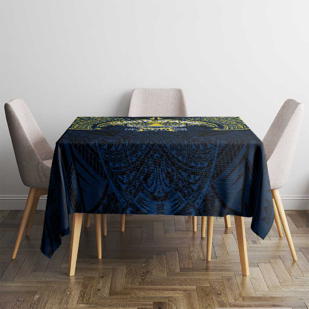 Personalized North Queensland Cowboys Tablecloth Polynesian Tribal Pattern Style