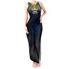 Personalized North Queensland Cowboys Tank Maxi Dress Polynesian Tribal Pattern Style