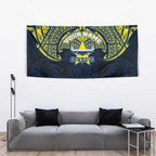 Personalized North Queensland Cowboys Tapestry Polynesian Tribal Pattern Style