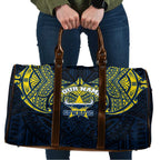 Personalized North Queensland Cowboys Travel Bag Polynesian Tribal Pattern Style