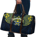 Personalized North Queensland Cowboys Travel Bag Polynesian Tribal Pattern Style