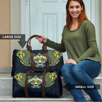 Personalized North Queensland Cowboys Travel Bag Polynesian Tribal Pattern Style