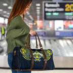 Personalized North Queensland Cowboys Travel Bag Polynesian Tribal Pattern Style