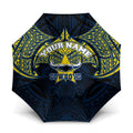 Personalized North Queensland Cowboys Umbrella Polynesian Tribal Pattern Style