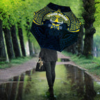 Personalized North Queensland Cowboys Umbrella Polynesian Tribal Pattern Style