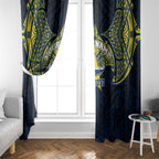 Personalized North Queensland Cowboys Window Curtain Polynesian Tribal Pattern Style