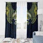 Personalized North Queensland Cowboys Window Curtain Polynesian Tribal Pattern Style