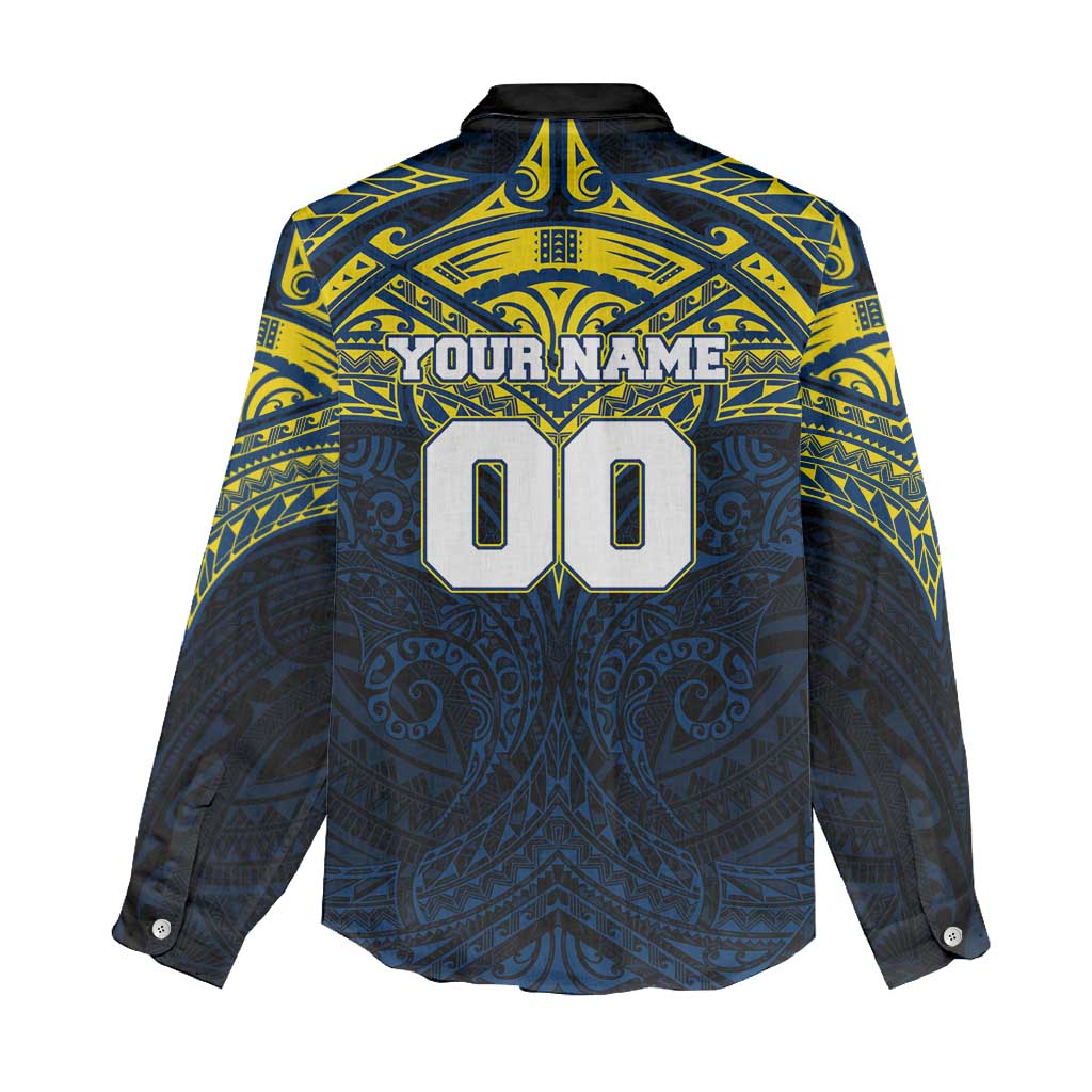 Personalized North Queensland Cowboys Women Casual Shirt Polynesian Tribal Pattern Style