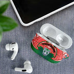 Personalized New Zealand Warriors AirPods Case Polynesian Tribal Pattern Style