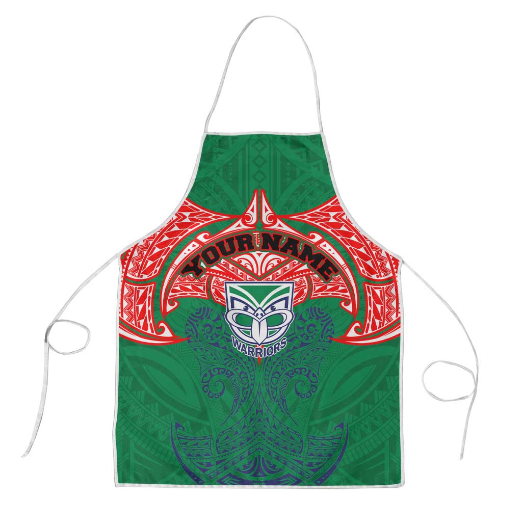 Personalized New Zealand Warriors Apron Polynesian Tribal Pattern Style