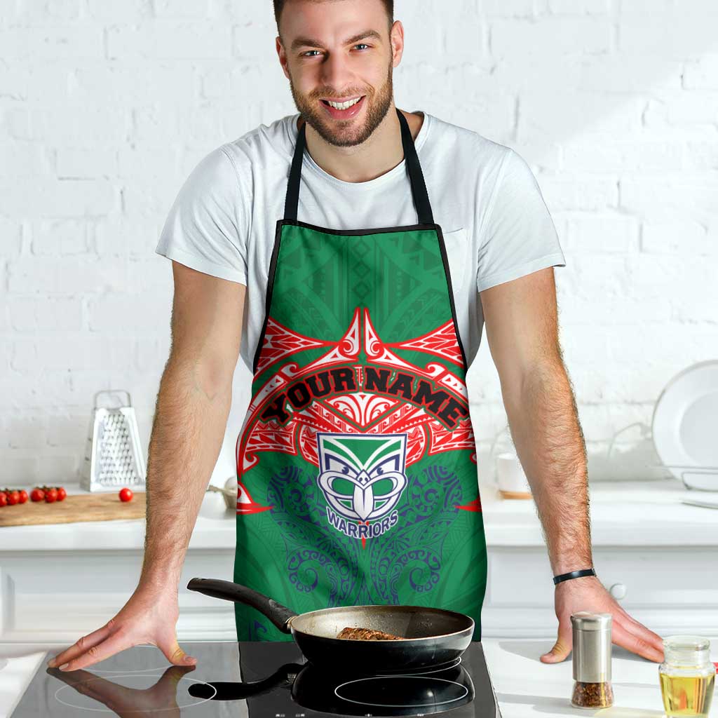 Personalized New Zealand Warriors Apron Polynesian Tribal Pattern Style