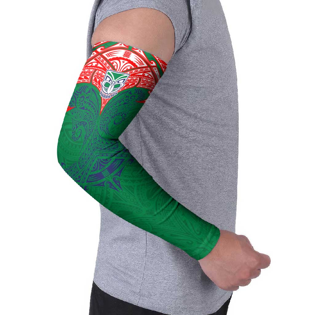 Personalized New Zealand Warriors Arm Sleeves Polynesian Tribal Pattern Style