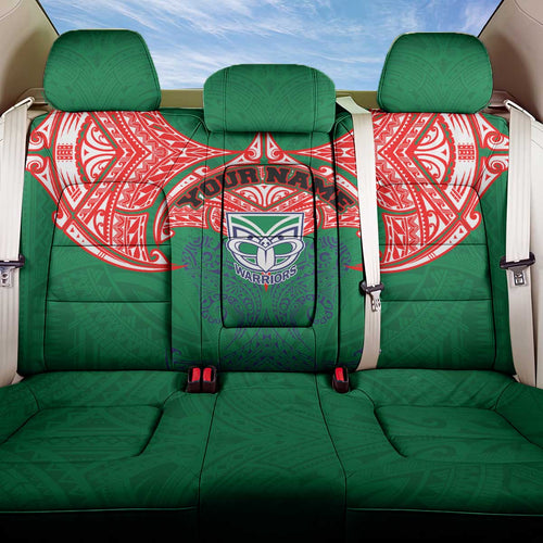Personalized New Zealand Warriors Back Car Seat Cover Polynesian Tribal Pattern Style