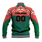 Personalized New Zealand Warriors Baseball Jacket Polynesian Tribal Pattern Style